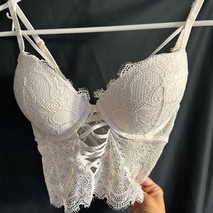 White Lace Bra